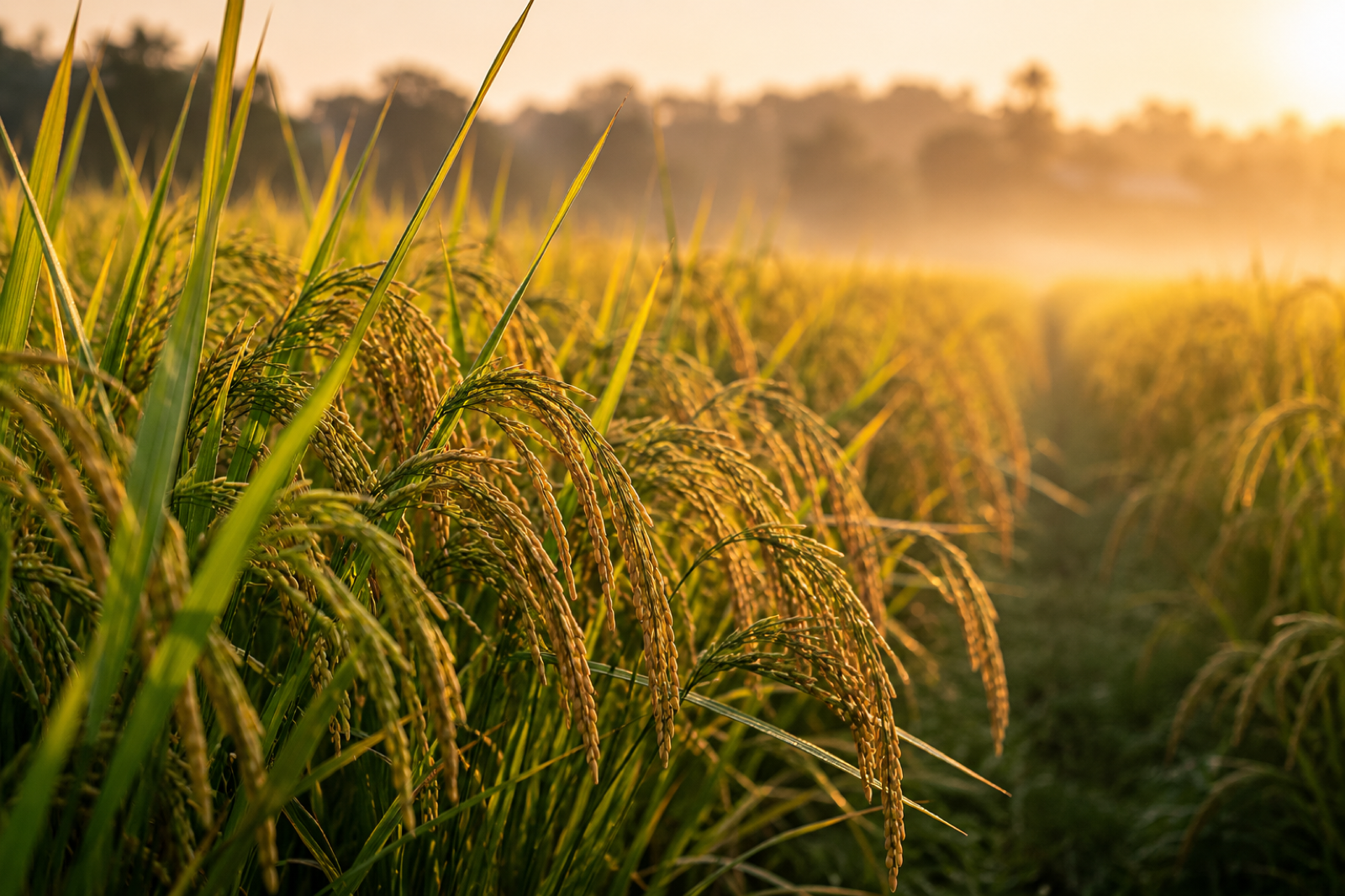 Wheat field ready for harvest